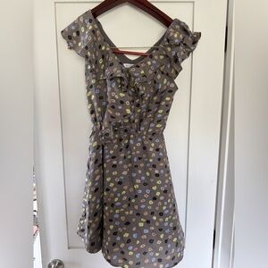 BCBG ruffle leopard dress